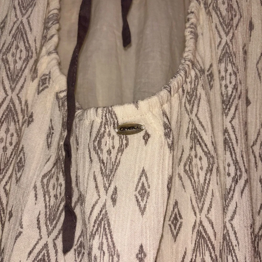 O'Neill Cream and Gray Patterned Maxi Dress - Picture 5 of 6